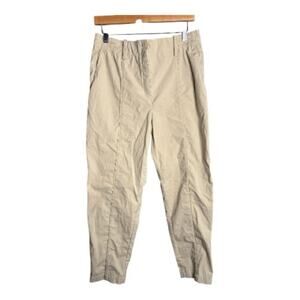 Annette Goertz Luxury Designer Beige Straight Leg Pants Large